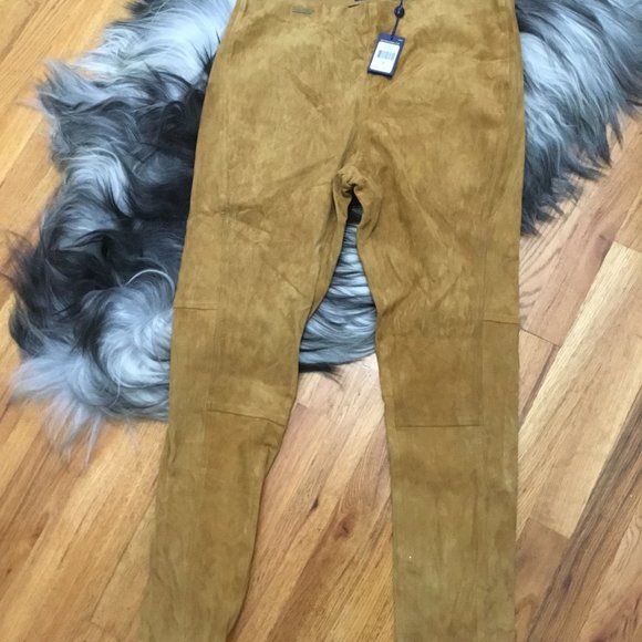 Ralph Lauren suede leggings size XL New
